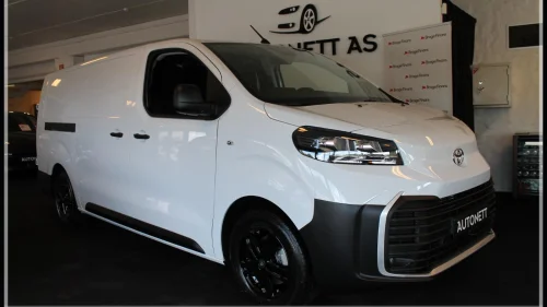 TOYOTA PROACE EL-Bil,75kWt,L2H1,Acc,Kam,S/V-Hjul,Tectyl,Aluf,Ex.Mva.