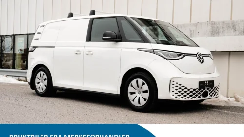 VOLKSWAGEN ID. BUZZ CARGO 150 KW 77kwh 204 hk - Høyt gulv m. skuffer varerom og hylle