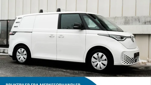 VOLKSWAGEN ID. BUZZ CARGO 150 KW 77kwh 204 hk - Høyt gulv m. skuffer varerom