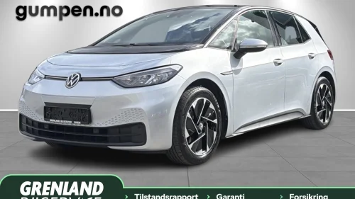 VOLKSWAGEN ID.3 PRO 150 KW Pro, 58kwh, 204 hk, DAB+, Navi, Lav km, Garanti