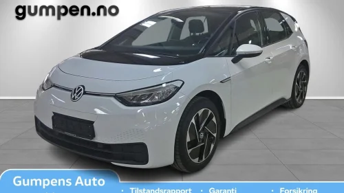 VOLKSWAGEN ID.3 PURE 110 KW Pure 45kwh 150HK, Lav.km - meget pen, ryggekamera