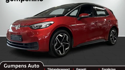 VOLKSWAGEN ID.3 PRO S 150 KW pro s     77kwh  204hk 550km Rekkevidde/R.kam/Navi/ACC