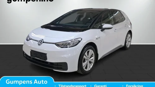 VOLKSWAGEN ID.3 PRO 107 KW Sport 58kwh 145HK, TopSport el.stoler, ryggekamera ++