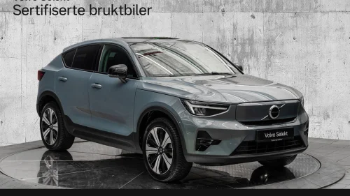 VOLVO C40 Twin Plus AWD Panoramaglasstak Varmepumpe