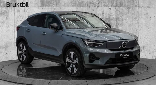 VOLVO C40 Twin Plus AWD Panoramaglasstak Varmepumpe
