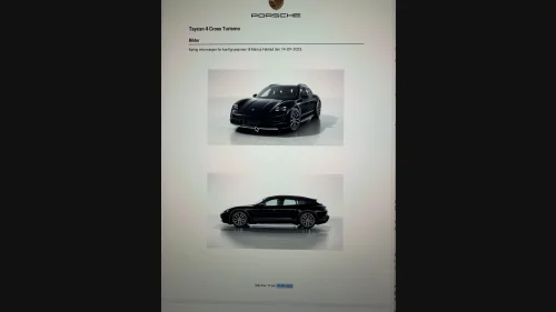 PORSCHE Taycan 4 4 Cross Turismo Pris kr, 9900.-