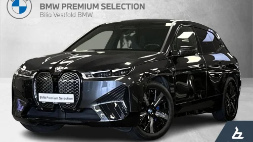 BMW iX xDrive40 40 Fully Charged, Skinn, Multiseter, krok, Skylounge