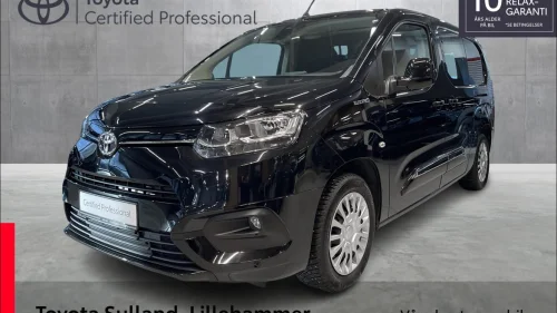 TOYOTA Proace City Electric COMFORT L2, TO SKYVEDØRER,, HENGERFESTE, TRE SETER++