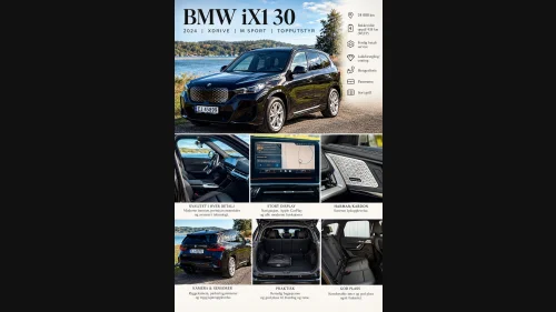 BMW iX1 xDrive30 H.feste,lakkforsegling,panorama,,service,massasje,508km
