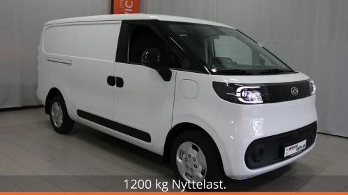 MAXUS eDELIVER 5 339km WLTP. 6,6m3. 2 Skyvedører. Nto kr 358.533.-