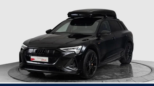 AUDI E TRON 55 55 s line sp black edit, Skinn, B&O, Krok, 360',Matrix+