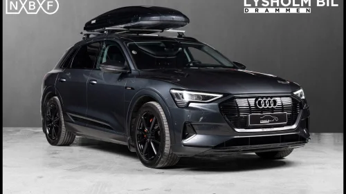 AUDI E TRON 55 55 Black Pack /Skiboks/1eier/R.kamera/ACC/Luft/LED/Krok