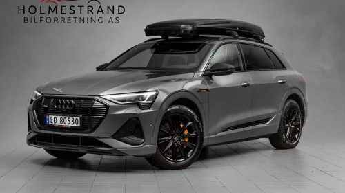 AUDI E TRON 55 55 S-LINE BLACK EDITION/B&O/ACC/NIGHT.V/360°/PANO/KROK!