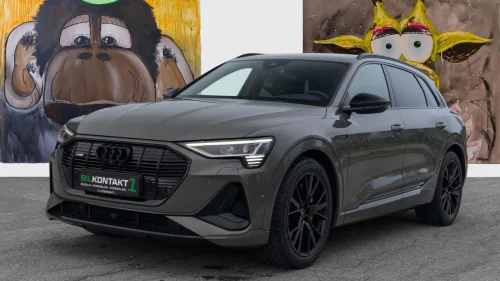 AUDI E TRON 55 55 I 2X S-LINE I KROK I B&O I MATRIX I BLACK EDITION
