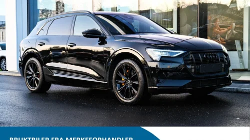 AUDI E TRON 50 50 Advanced Sport - Sort optikk/360/Sportsseter/H.feste