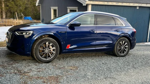 AUDI E TRON 55 55 Advanced Sport B&O, Nattsyn, 360kam, panorama tak