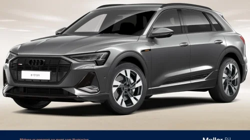 AUDI E TRON 55 55 S Line Sport -360Kam, B&O, Skinn, Matrix, SortOptikk