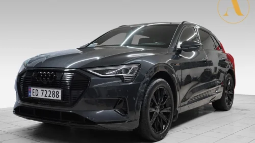 AUDI E TRON 55 EL-SETER/SKINN/SORTOPTIKK/HENGERFESTE/LED/360/ACC/NORSK
