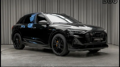 AUDI E TRON 55 55 SUV 2x S-Line/Black Edition/Krok/Gule kalipere/ACC +