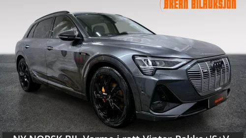 AUDI E TRON 55 55 S-Line Edition-Nå med 4års garanti -Skinn-Gule B-21&