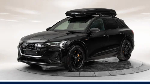 AUDI E TRON 55 55 s line sp black edit, Pano, B&O, Matrix, Krok,S-line