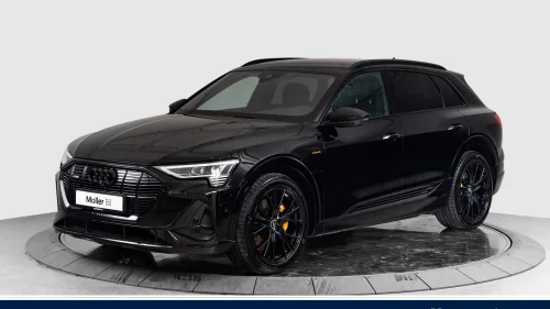 AUDI E TRON 55 55 S line Sport - 360kam,Matrix,Luftfj.sport,Krok,SortO