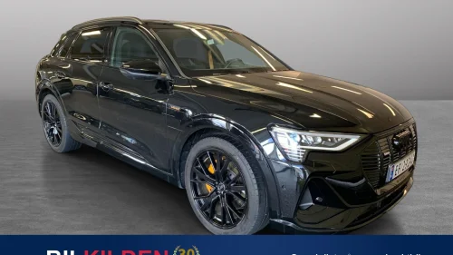 AUDI E TRON 55 55 S-LINE, Black Edition, Skinn, 360, Luftfjær, Krok ++