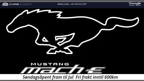 FORD Mustang Mach-E 440km Rekkevidde Skinn|Ryggekamera|Carplay