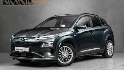 HYUNDAI Kona 64kw 449km Premium Skinn/Soltak/HUD/Krell/Norsk