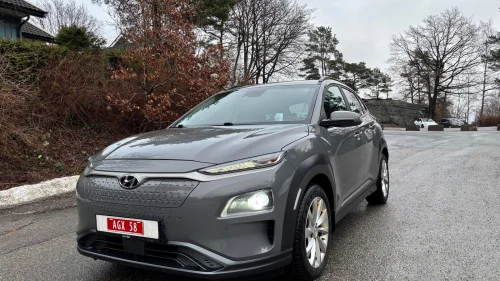 HYUNDAI Kona Premium 64kWh-449KM/Skinn/EU03.28/Ny service/Påkostet