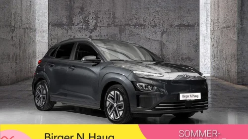 HYUNDAI Kona Premium LR 484KM REKKEVIDDE/SKINN/1 ÅR UTVIDET GARANTI!