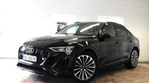 AUDI e-tron Sportback 55 55 2x S-LINE+SKINN+LUFT+KROK+21"+BLACK OPTIKK+EL SETER+