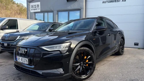 AUDI e-tron Sportback 55 55 Black / Skinn / El.seter / Kamera / ACC / Norsk