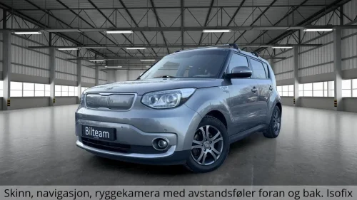 KIA SOUL EV Exclusive takstativ, navi, Skinn, Isofix, Ratt-varme