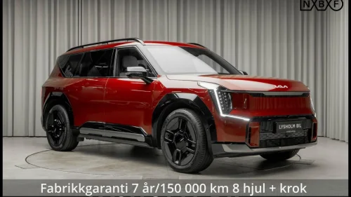 KIA EV9 GT-Line AWD 6-seter/Meridian/HUD/Pano/Skinn/KROK/8 hjul