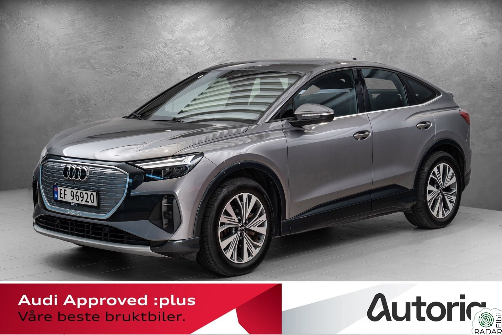 AUDI Q4 SPORTBACK 45 E TRON Q4 sb 45  quattro bus ed Sportsseter | Sonos | R.kamera