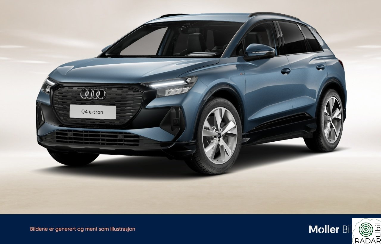 AUDI Q4 45 e-tron 45 e-tron RWD - R.Kam, Sort Optikk, ACC, 20"