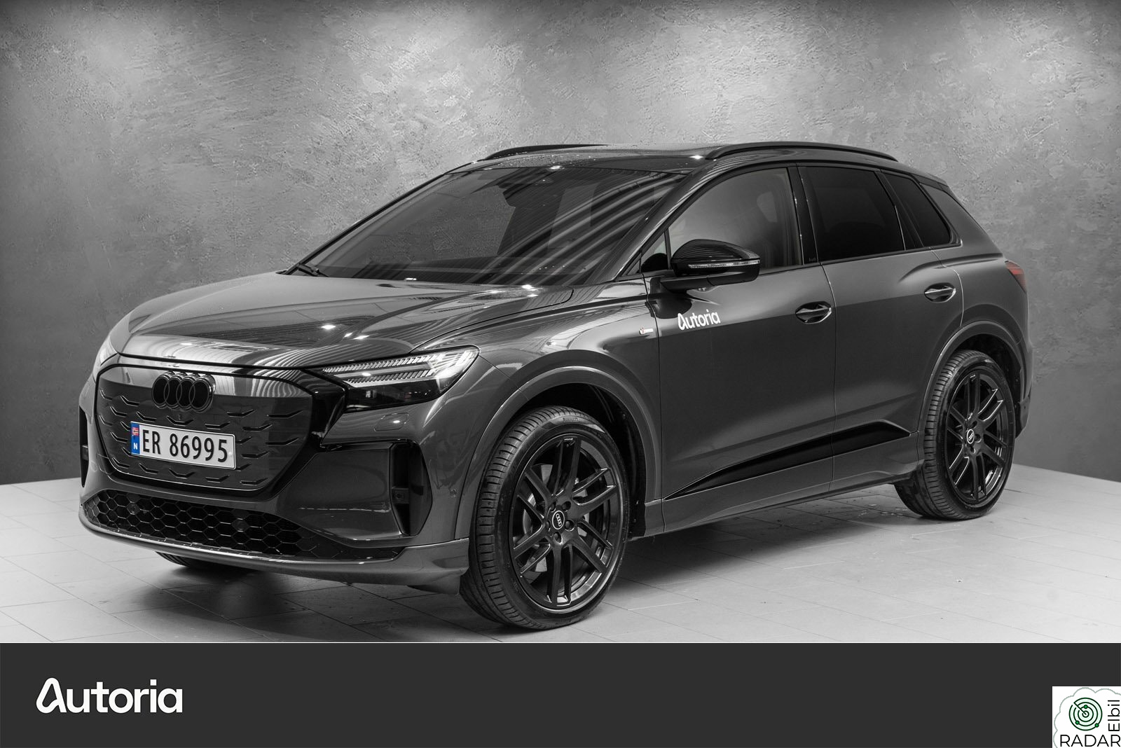 AUDI Q4 e-tron quattro Q S line Black edt. Panor. | Pass skjerm | Sonos | HUD