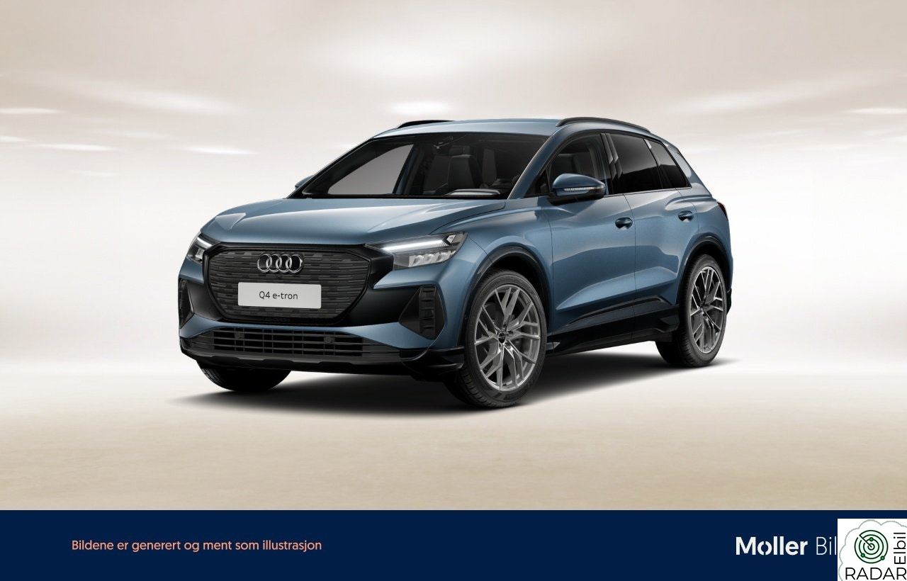 AUDI Q4 45 e-tron 45 quattro - 360Kam, ACC, Sort Optikk, Krok, 21"