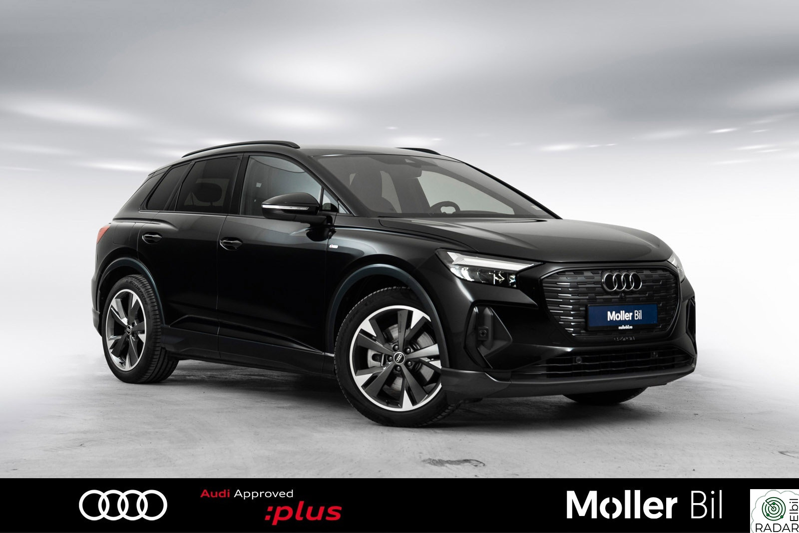 AUDI Q4 45 e-tron 45 quattro Black-S line-Hengerfeste-Ryggekamera-Head Up