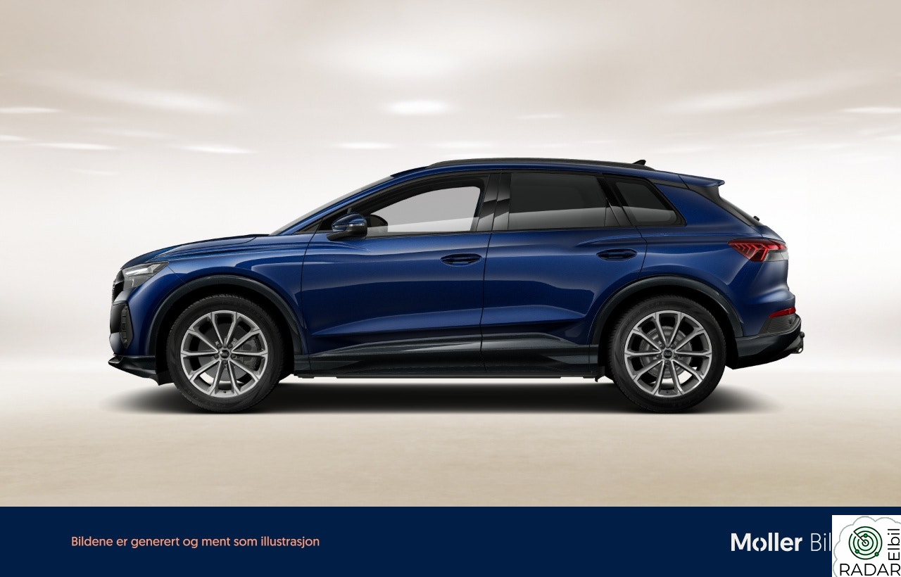 AUDI Q4 55 e-tron 55 quattro   S line-Hengerfeste-Head Up-Ryggekam-Varmep