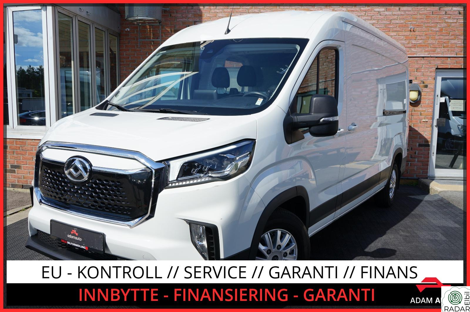 MAXUS eDELIVER 9 eDELIVER 9 204HK AUT/ACC//Park.S/Rygge/ EU-2ÅR/DAB++