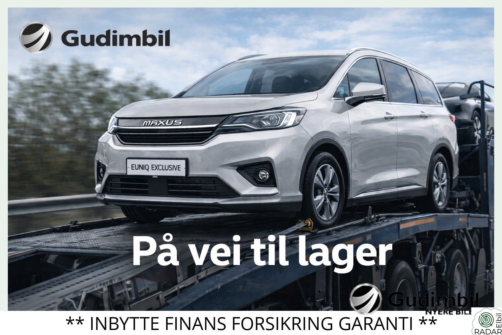 MAXUS EUNIQ 5 EXCLUSIVE/7-SETER/ACC/SKINN/PANO/KAMERA/NORSK BIL