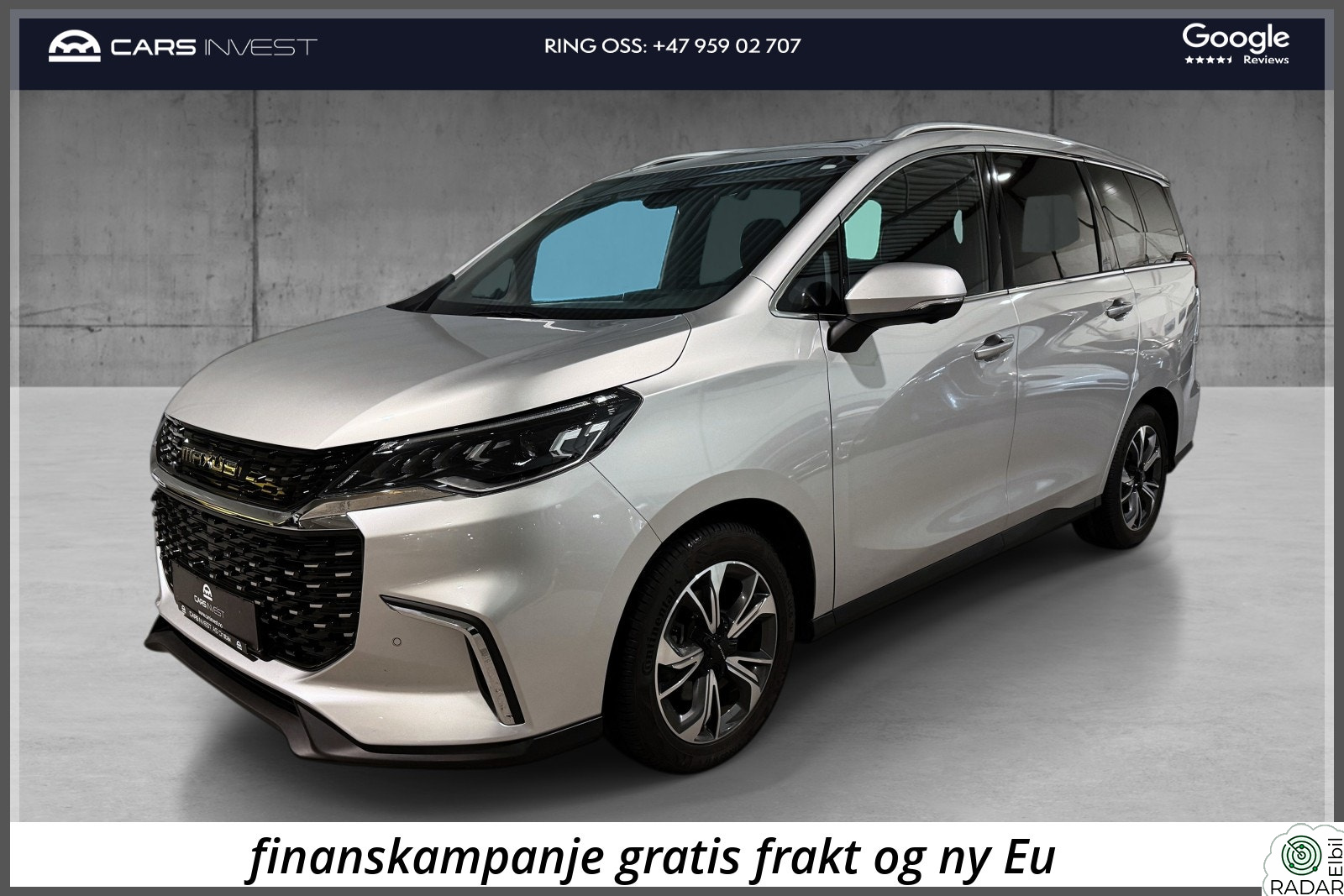 MAXUS Euniq 5 7 Seter Skinn|Kamera|Ryggekamera