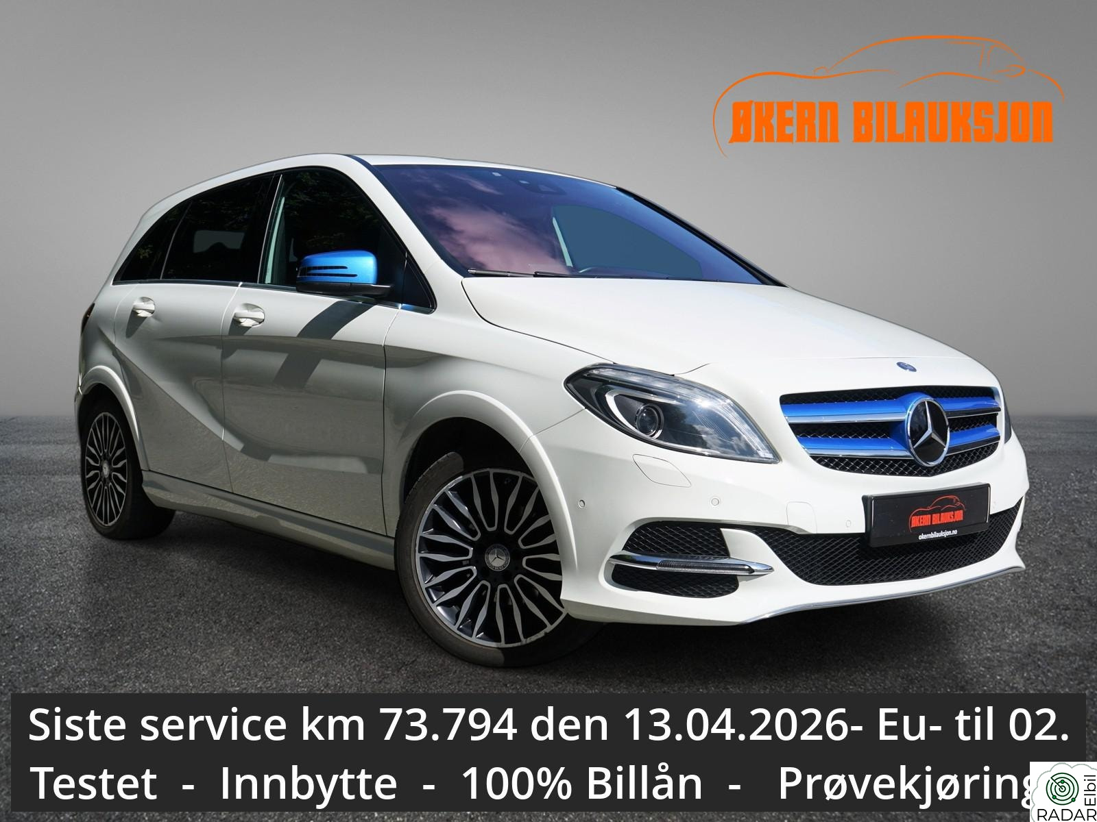 MERCEDES-BENZ electric drive Electric DriveTestet-Aut-Skinn-Sort Tak-2xKlima-EU 2027
