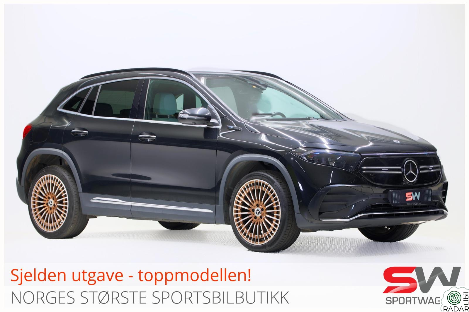 MERCEDES-BENZ EQA 350 4MATIC 350 4matic Edition1 med mye utstyr - Helskinn