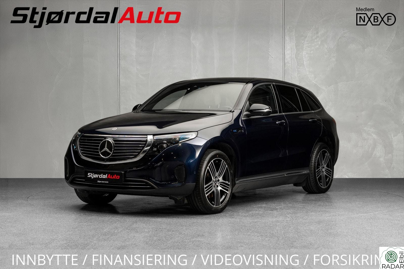 MERCEDES-BENZ EQC 400 4MATIC 4MATIC ACC/SKINN/LED/360°/KROK/KEYLESS/NAVI/RATTVARME