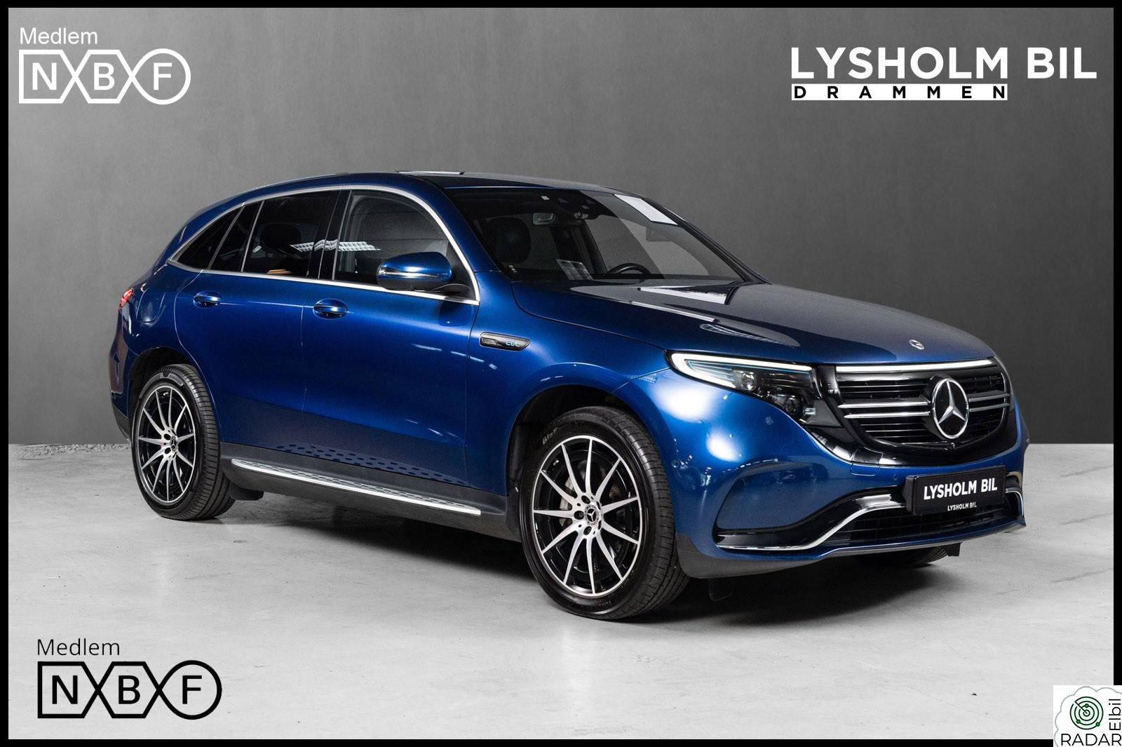 MERCEDES-BENZ EQC 400 4MATIC 4MATIC AMG Line /Burmester/Nappaskinn/Soltak/360kam/LED