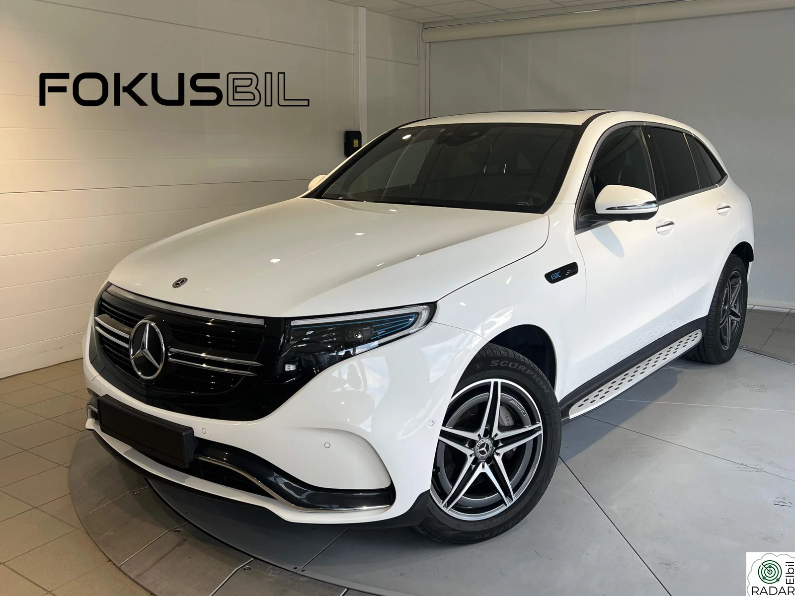 MERCEDES-BENZ EQC 400 4MATIC 400 4MATIC AMG/SORT SKINN/360-KAMERA/BURMESTER/KROK