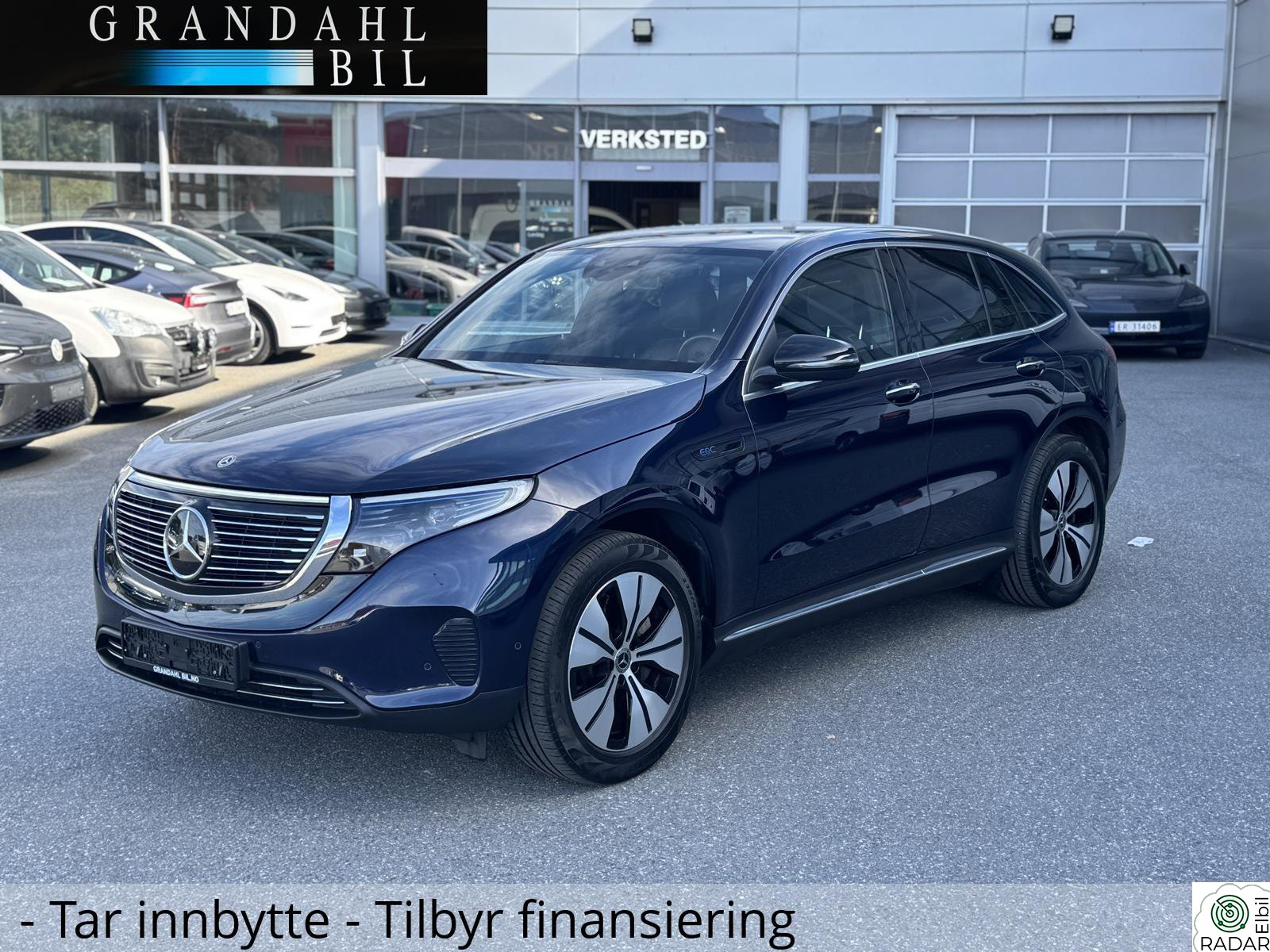 MERCEDES-BENZ EQC 400 4MATIC - Distronic - Hengerfeste - Ryggekamera - Velholdt bil